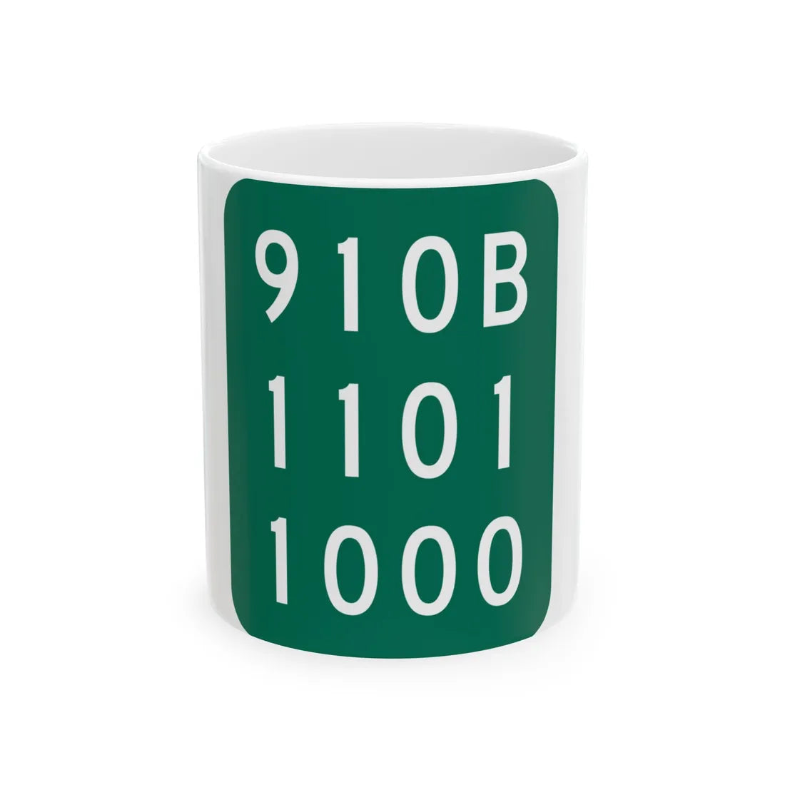 NY-910B (New York) (Road Sign) White Coffee Mug 11oz - Go Mug Yourself