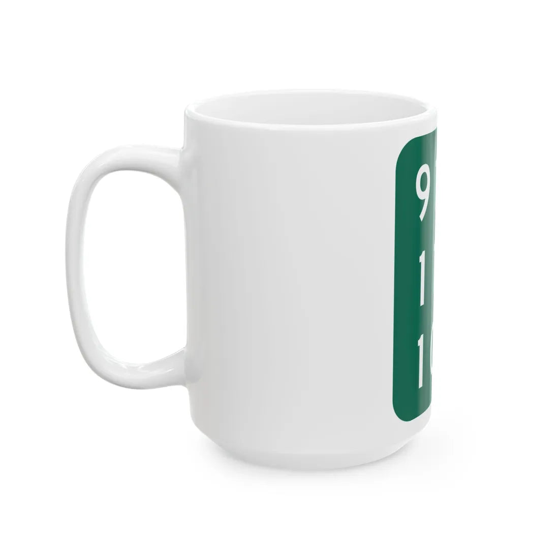 NY-910E (New York) (Road Sign) White Coffee Mug - Go Mug Yourself