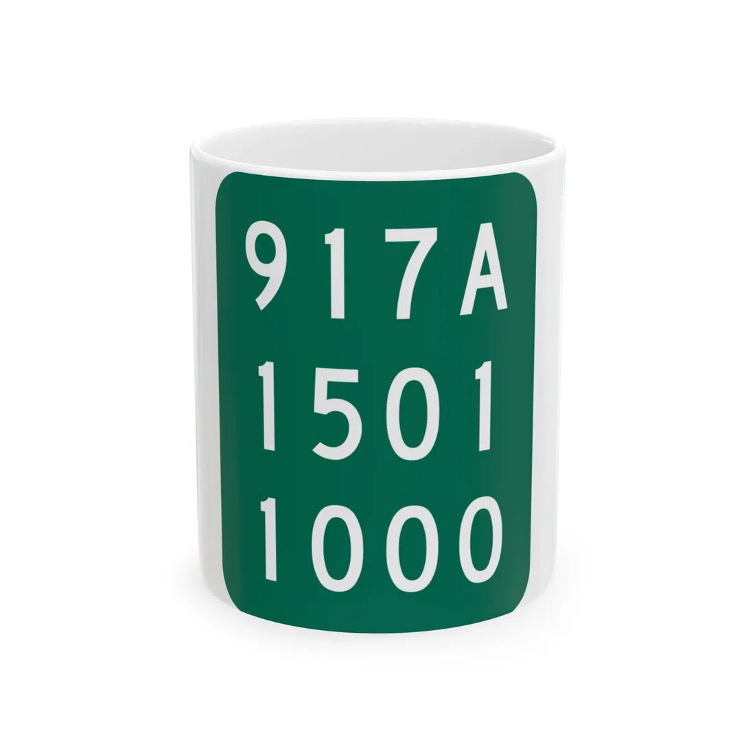 NY-917A (New York) (Road Sign) White Coffee Mug 11oz - Go Mug Yourself