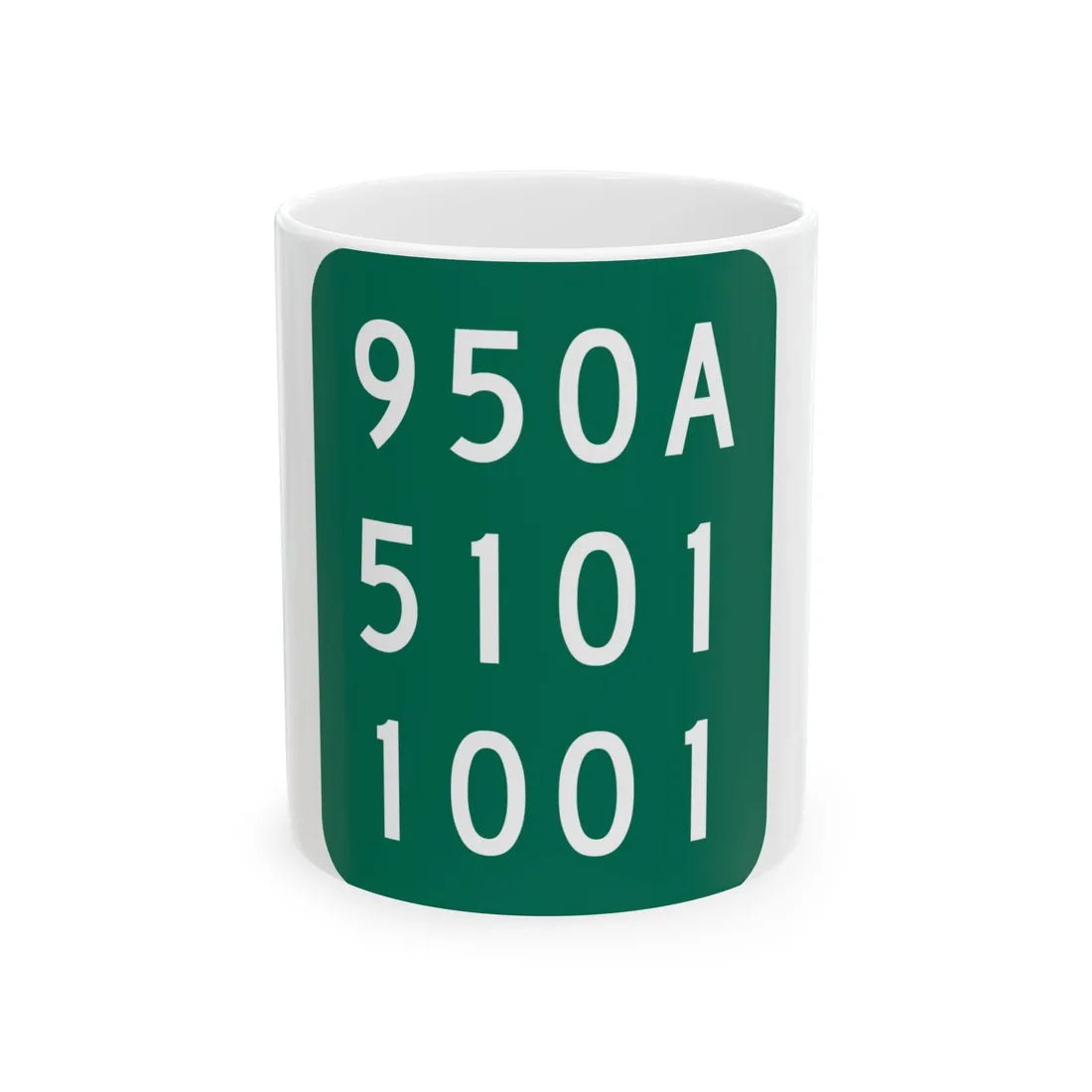 NY-950A (New York) (Road Sign) White Coffee Mug 11oz - Go Mug Yourself