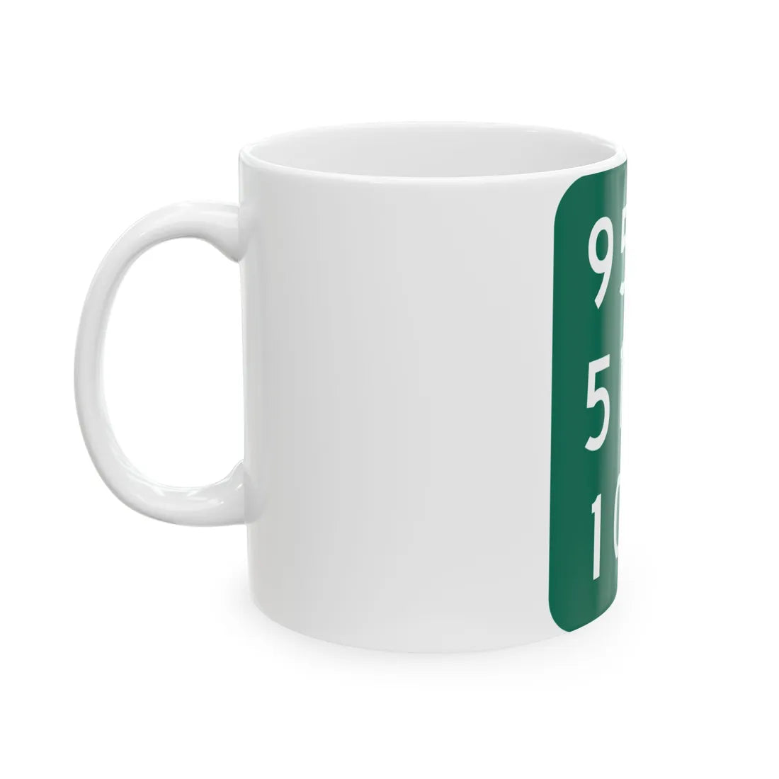 NY-951T (New York) (Road Sign) White Coffee Mug - Go Mug Yourself