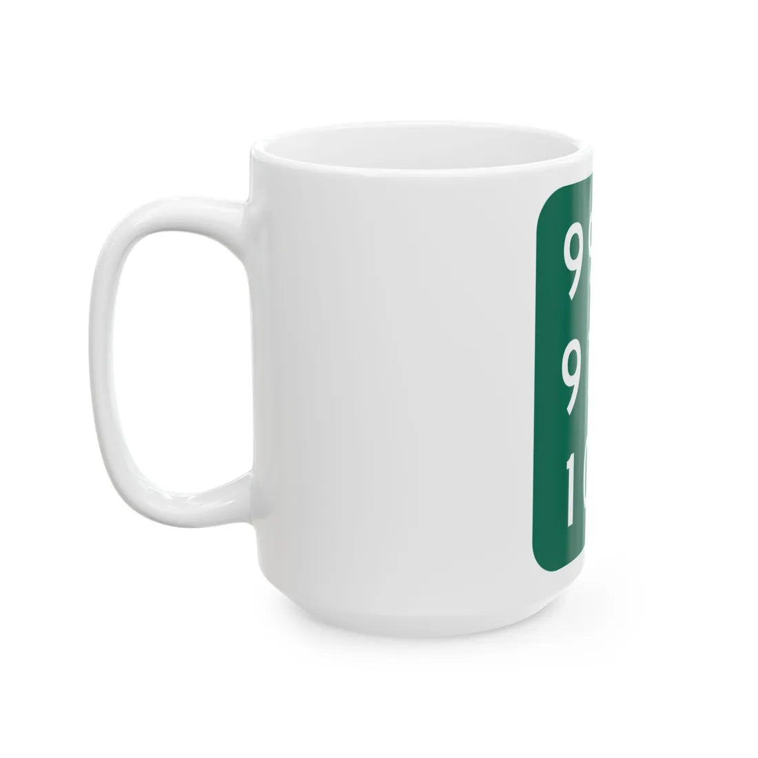 NY-990H (New York) (Road Sign) White Coffee Mug - Go Mug Yourself