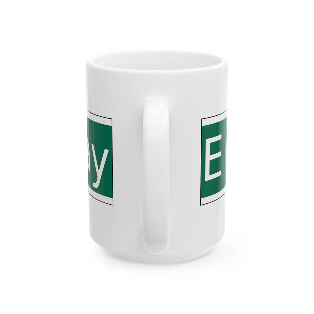 NYCDOT East Broadway Sign (New York) (Road Sign) White Coffee Mug - Go Mug Yourself