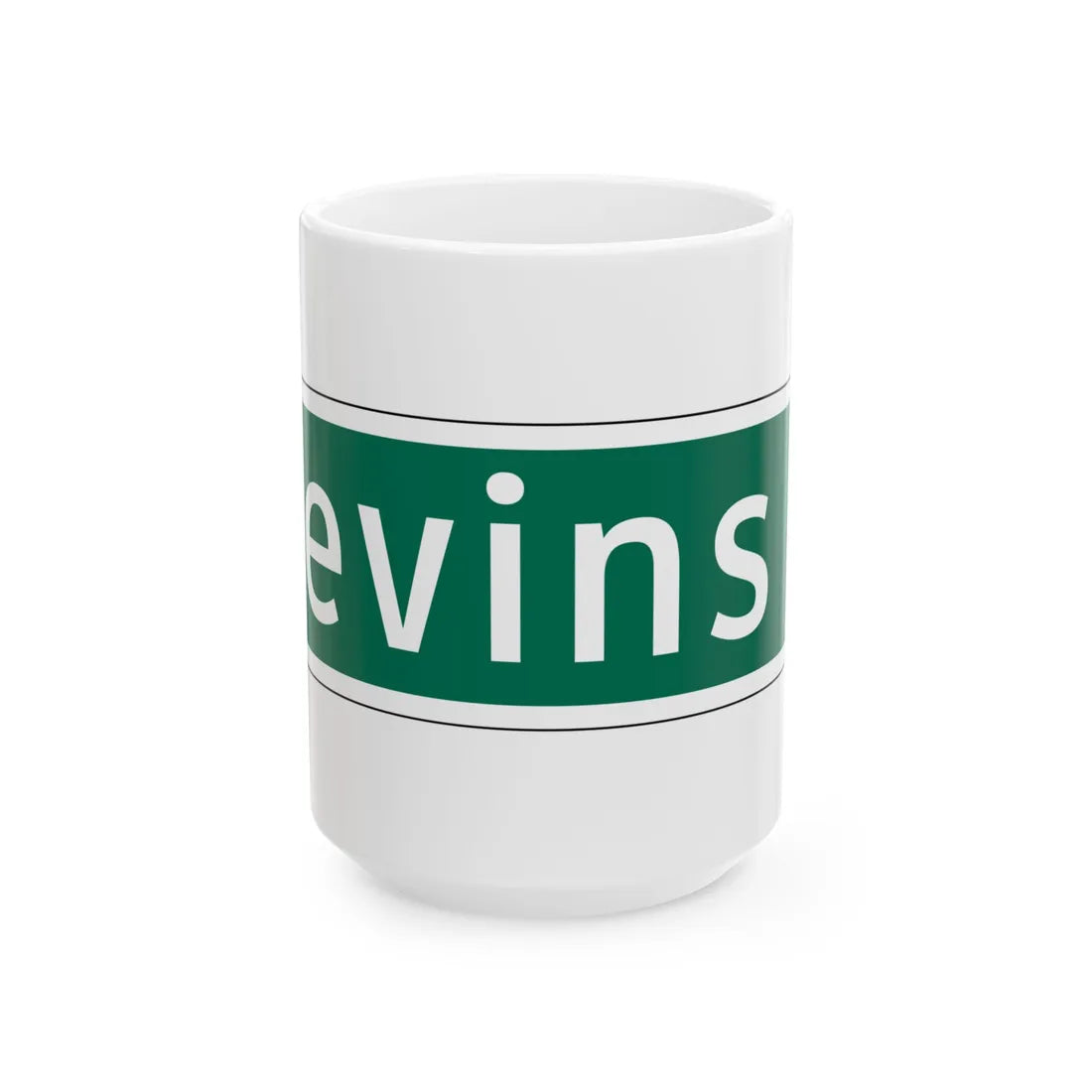 NYCDOT NEVINS ST Sign (New York) (Road Sign) White Coffee Mug 15oz - Go Mug Yourself