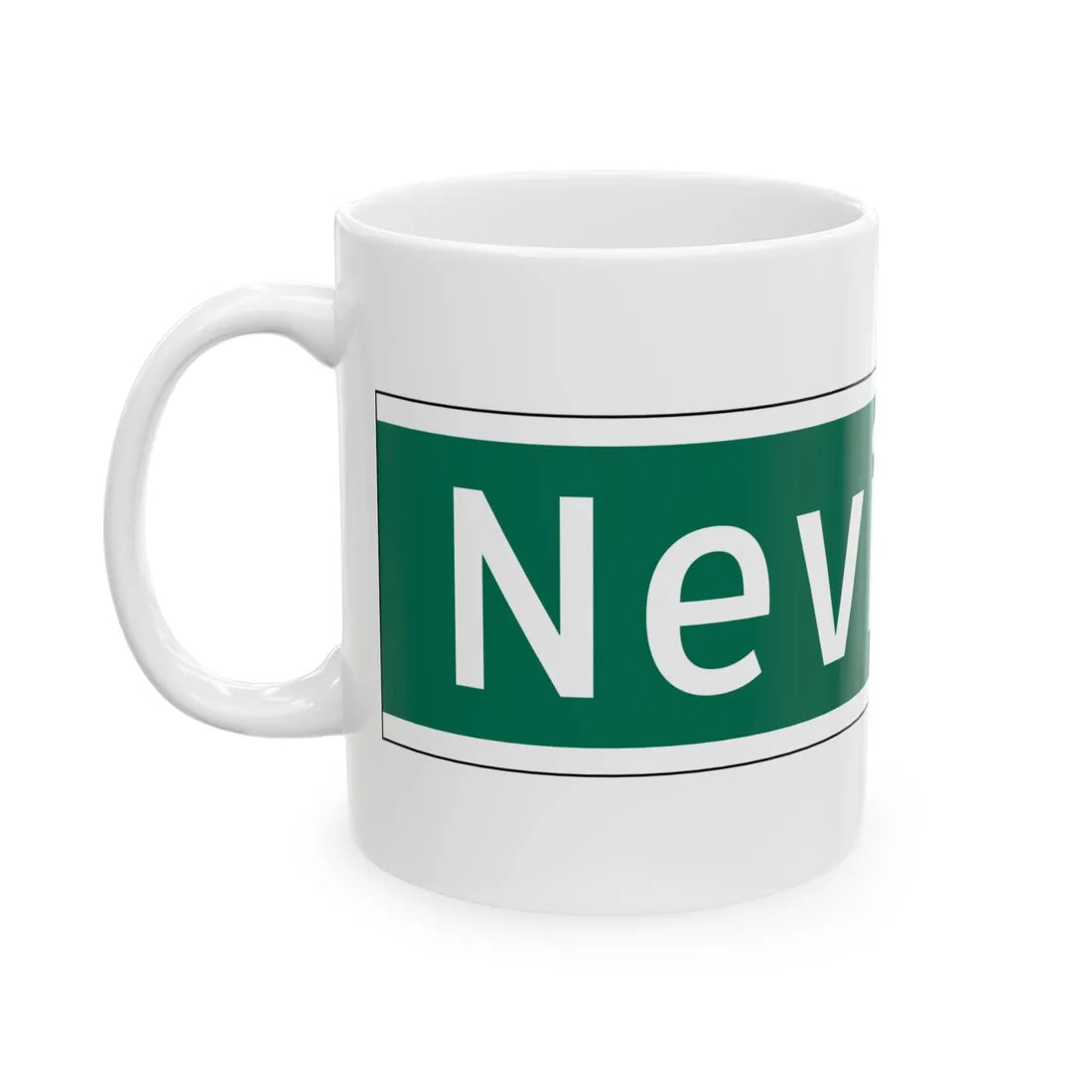 NYCDOT NEVINS ST Sign (New York) (Road Sign) White Coffee Mug - Go Mug Yourself