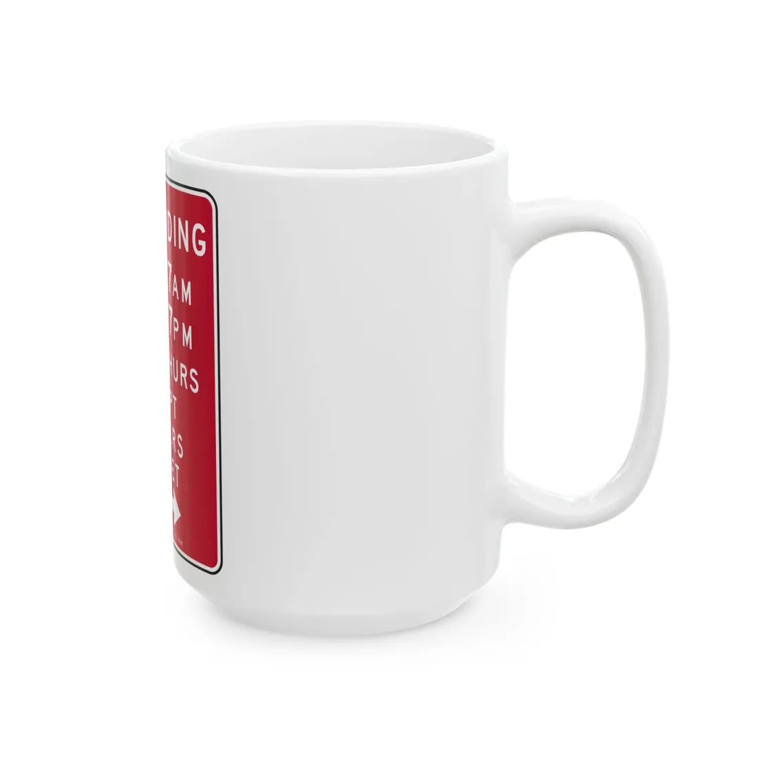 NYCDOT SP-592B (New York) (Road Sign) White Coffee Mug - Go Mug Yourself