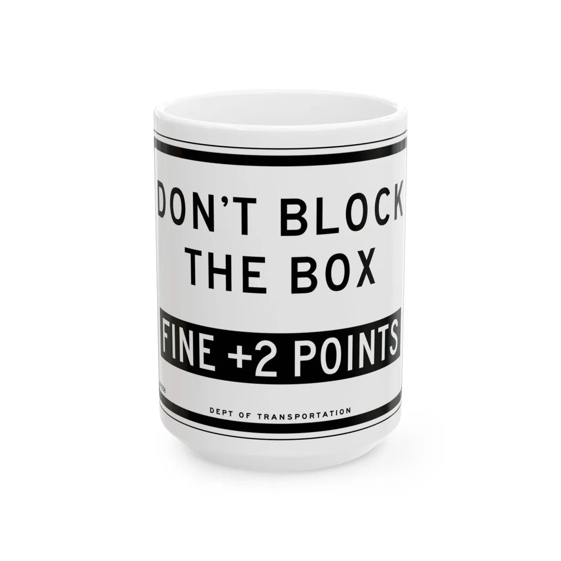 NYCDOT SR-1258 (New York) (Road Sign) White Coffee Mug 15oz - Go Mug Yourself