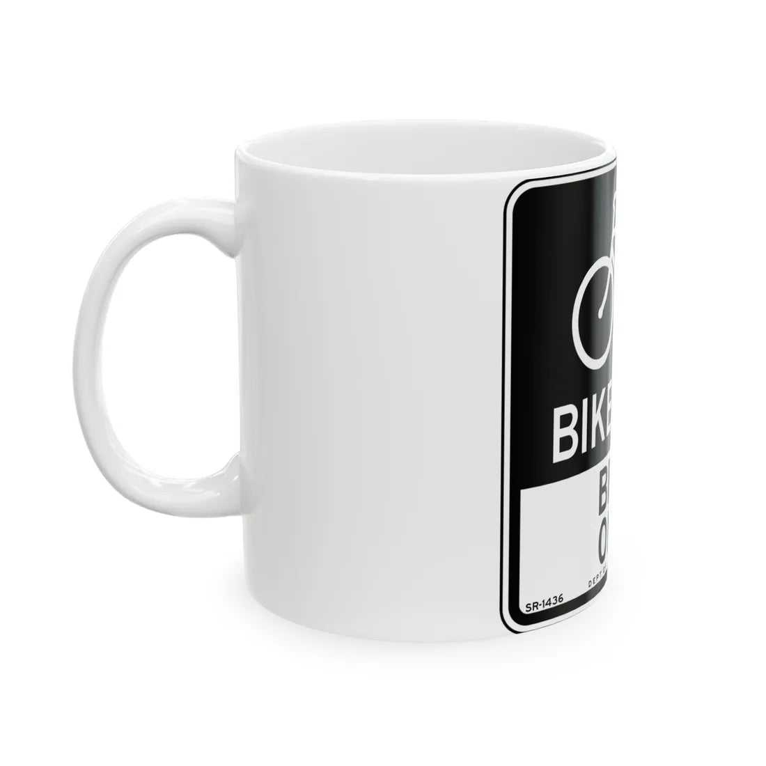 NYCDOT SR-1436 (New York) (Road Sign) White Coffee Mug - Go Mug Yourself
