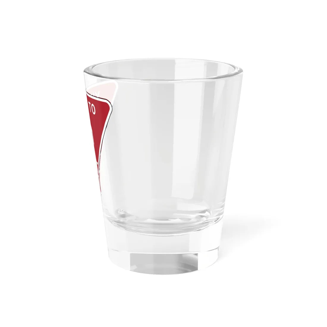 NYCDOT YIELD TO PEDESTRIANS (New York) (Road Sign) Shot Glass 1.5oz - Go Mug Yourself