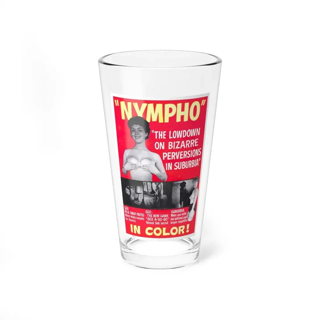 NYMPHO Movie Poster - Pint Glass 16oz 16oz - Go Mug Yourself