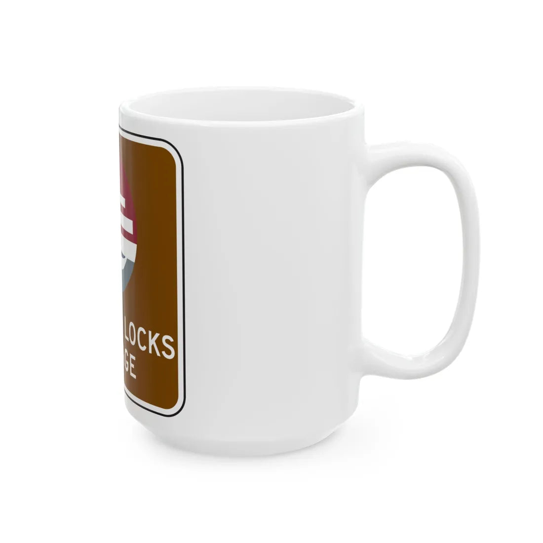 NYSDOT NYM18-3 (New York) (Road Sign) White Coffee Mug - Go Mug Yourself