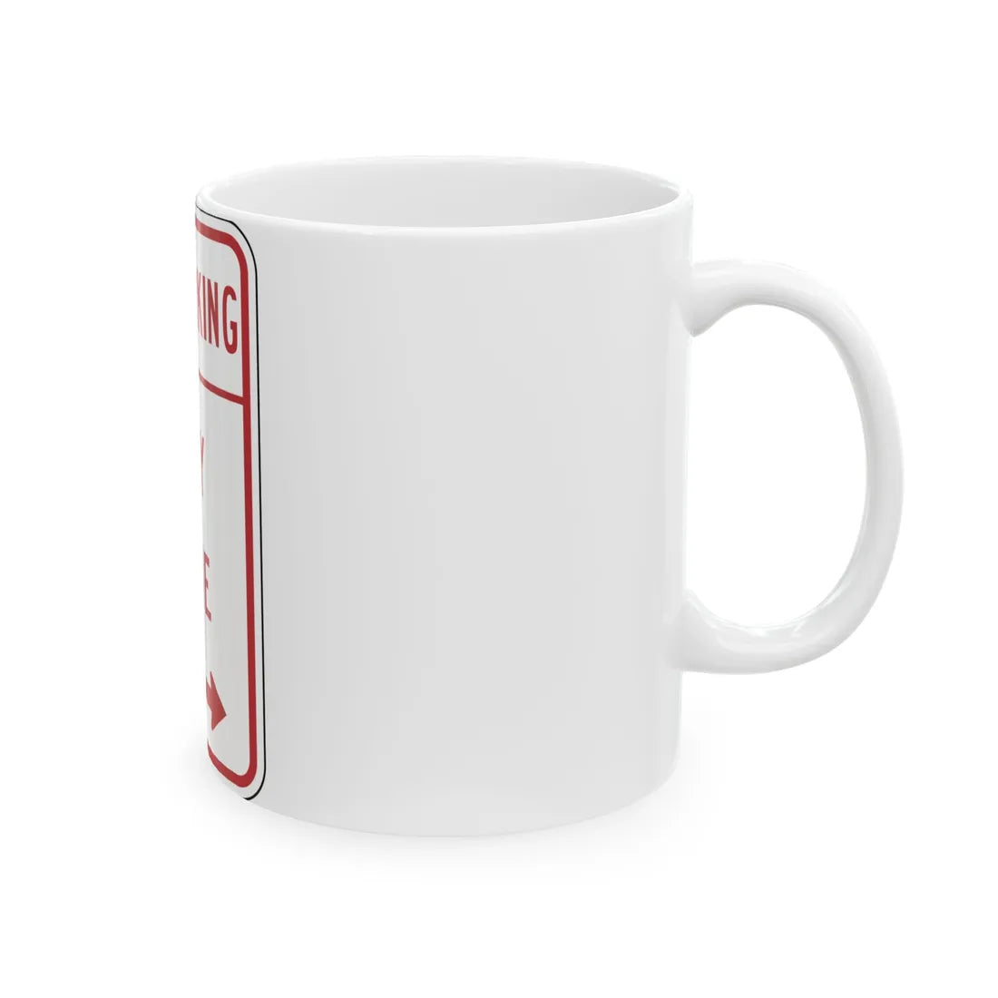 NYSDOT NYP1-2 (New York) (Road Sign) White Coffee Mug - Go Mug Yourself