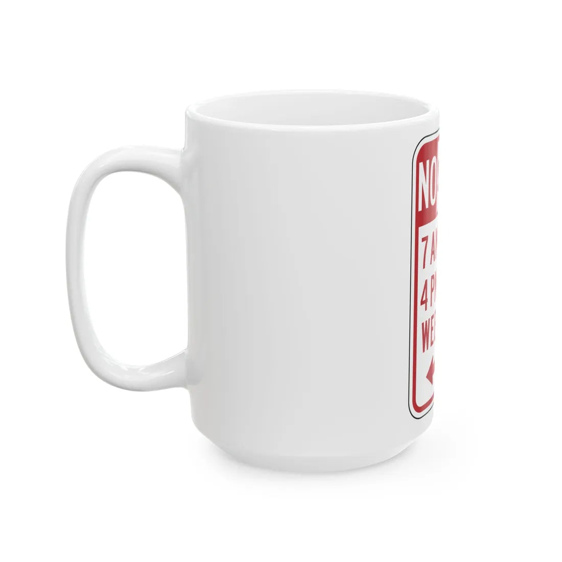 NYSDOT NYP1-8 (New York) (Road Sign) White Coffee Mug - Go Mug Yourself