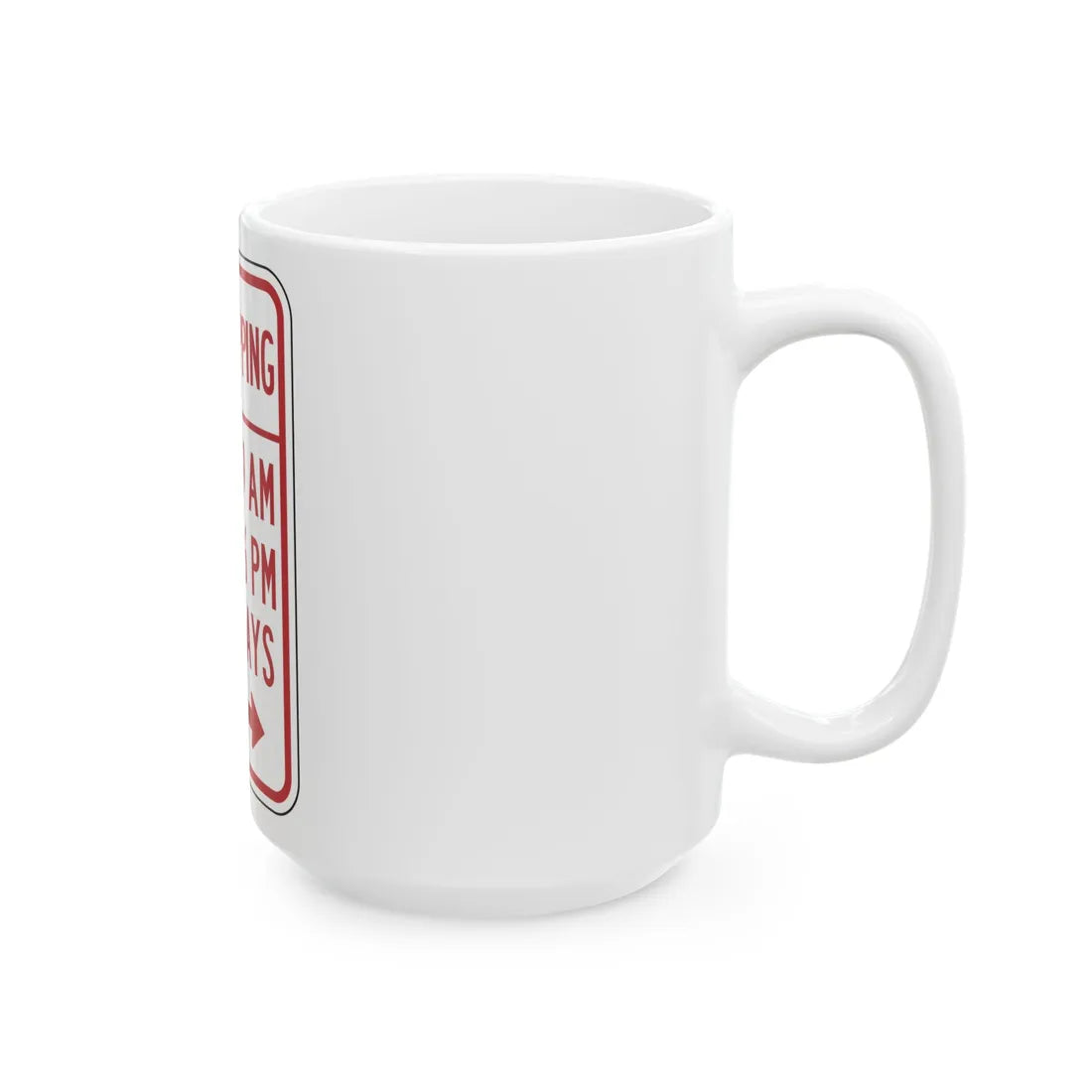NYSDOT NYP1-8 (New York) (Road Sign) White Coffee Mug - Go Mug Yourself