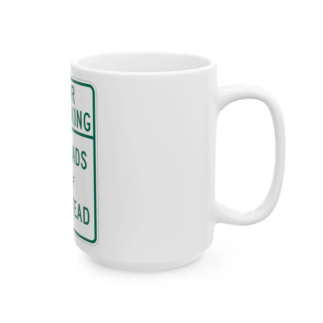 NYSDOT NYP2-8 (New York) (Road Sign) White Coffee Mug - Go Mug Yourself