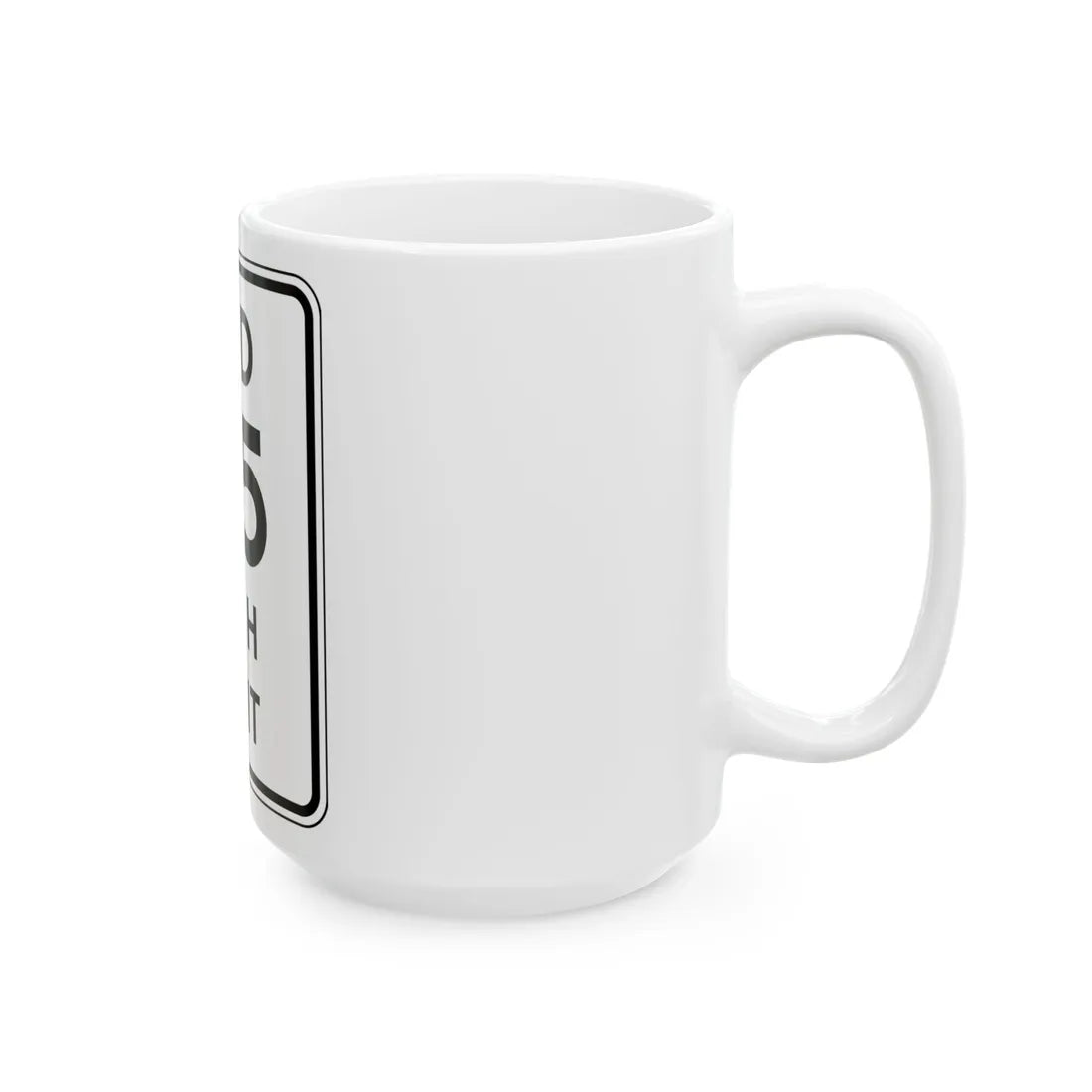 NYSDOT NYR2-11 (New York) (Road Sign) White Coffee Mug - Go Mug Yourself