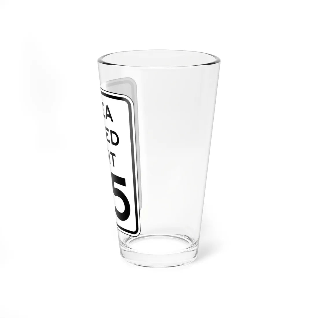 NYSDOT NYR2-3 (New York) (Road Sign) Pint Glass 16oz - Go Mug Yourself