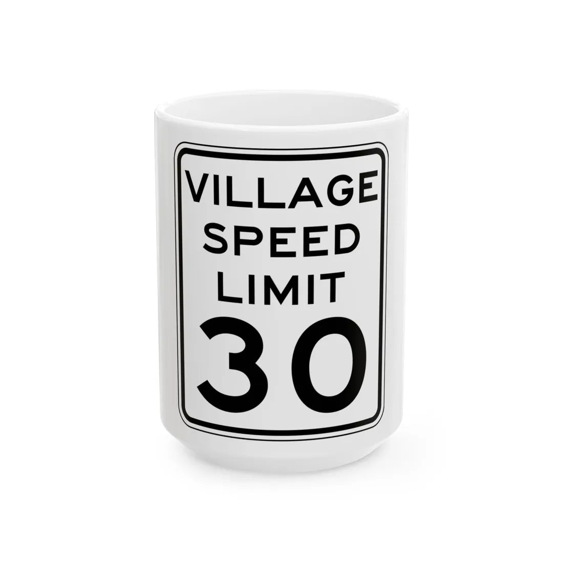 NYSDOT NYR2-5 (New York) (Road Sign) White Coffee Mug 15oz - Go Mug Yourself