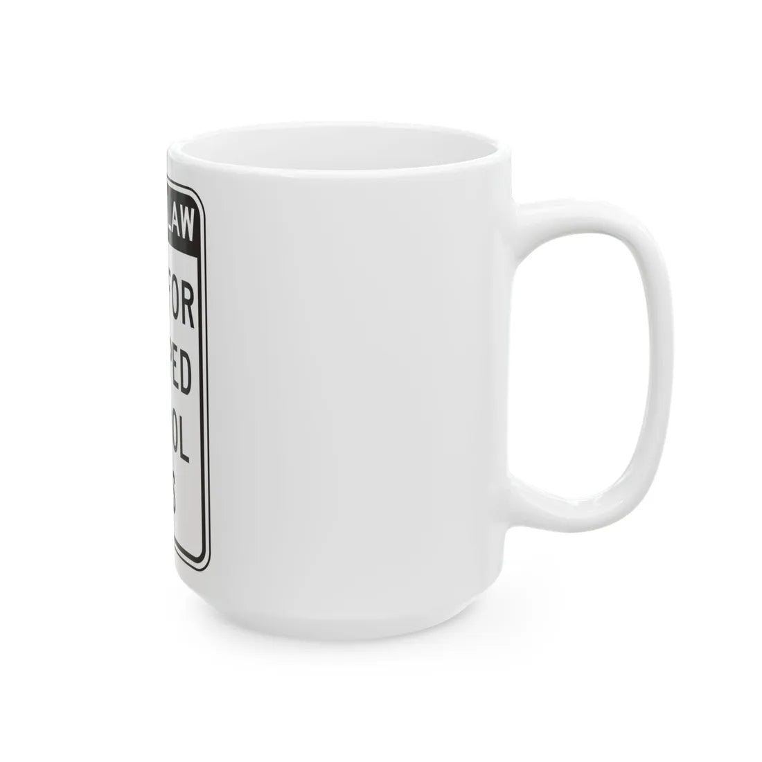 NYSDOT NYR9-20 (New York) (Road Sign) White Coffee Mug - Go Mug Yourself