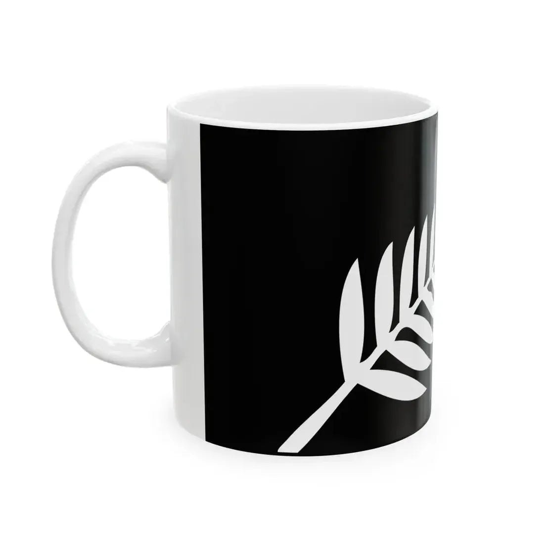 NZ fern flag (New Zealand) White Coffee Mug - Go Mug Yourself