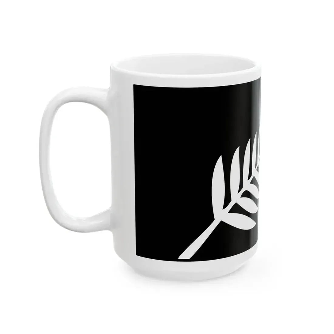 NZ fern flag (New Zealand) White Coffee Mug - Go Mug Yourself