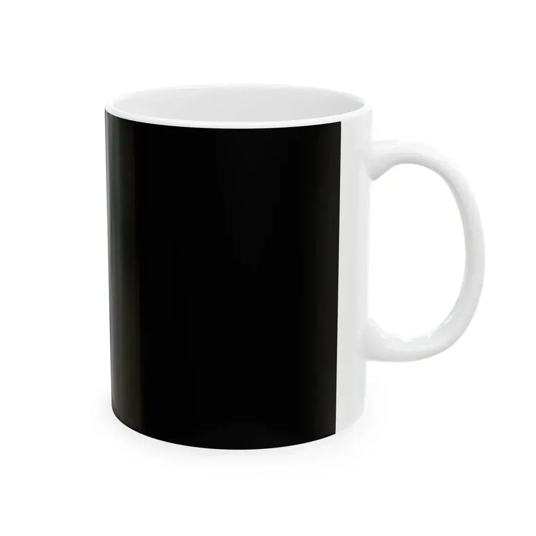 NZ flag design Koru Black by Andrew Fyfe (New Zealand) White Coffee Mug - Go Mug Yourself
