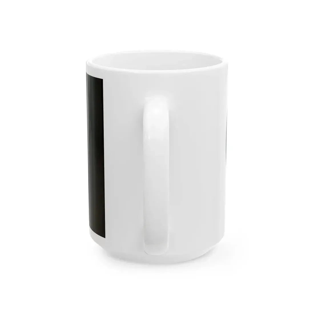 NZ flag design Koru Black by Andrew Fyfe (New Zealand) White Coffee Mug - Go Mug Yourself