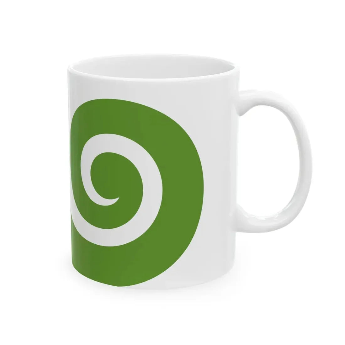 NZ flag design Modern Hundertwasser by Tomas Cottle (New Zealand) White Coffee Mug - Go Mug Yourself
