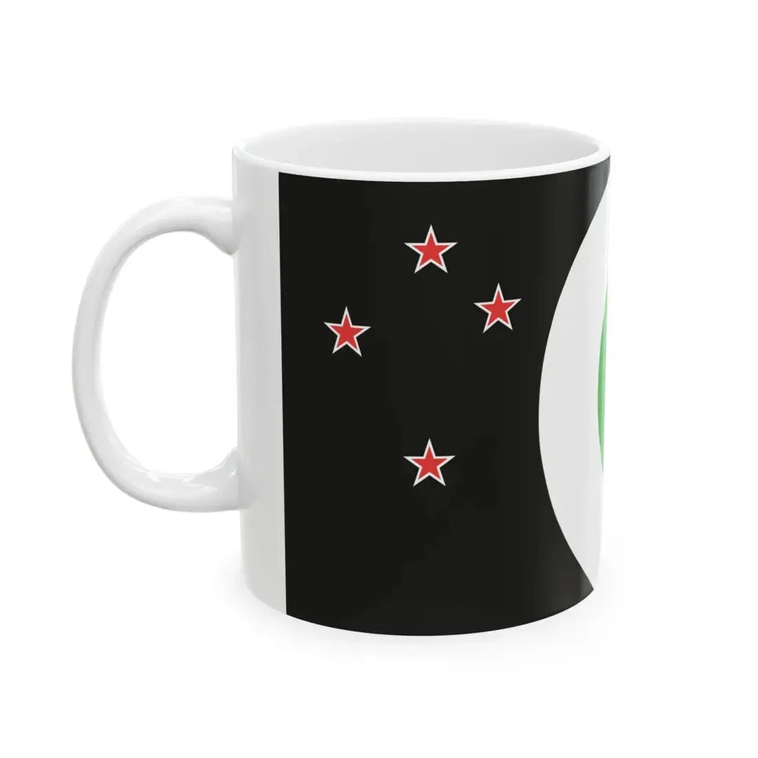 NZ flag design Moving Forward by Dominic Carroll (New Zealand) White Coffee Mug - Go Mug Yourself