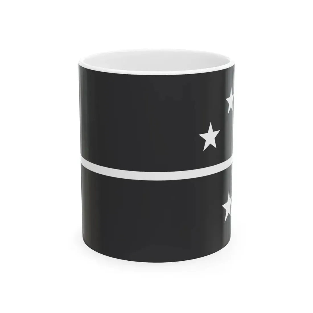 NZ flag design Southern Cross Horizon by Sven Baker (New Zealand) White Coffee Mug 11oz - Go Mug Yourself