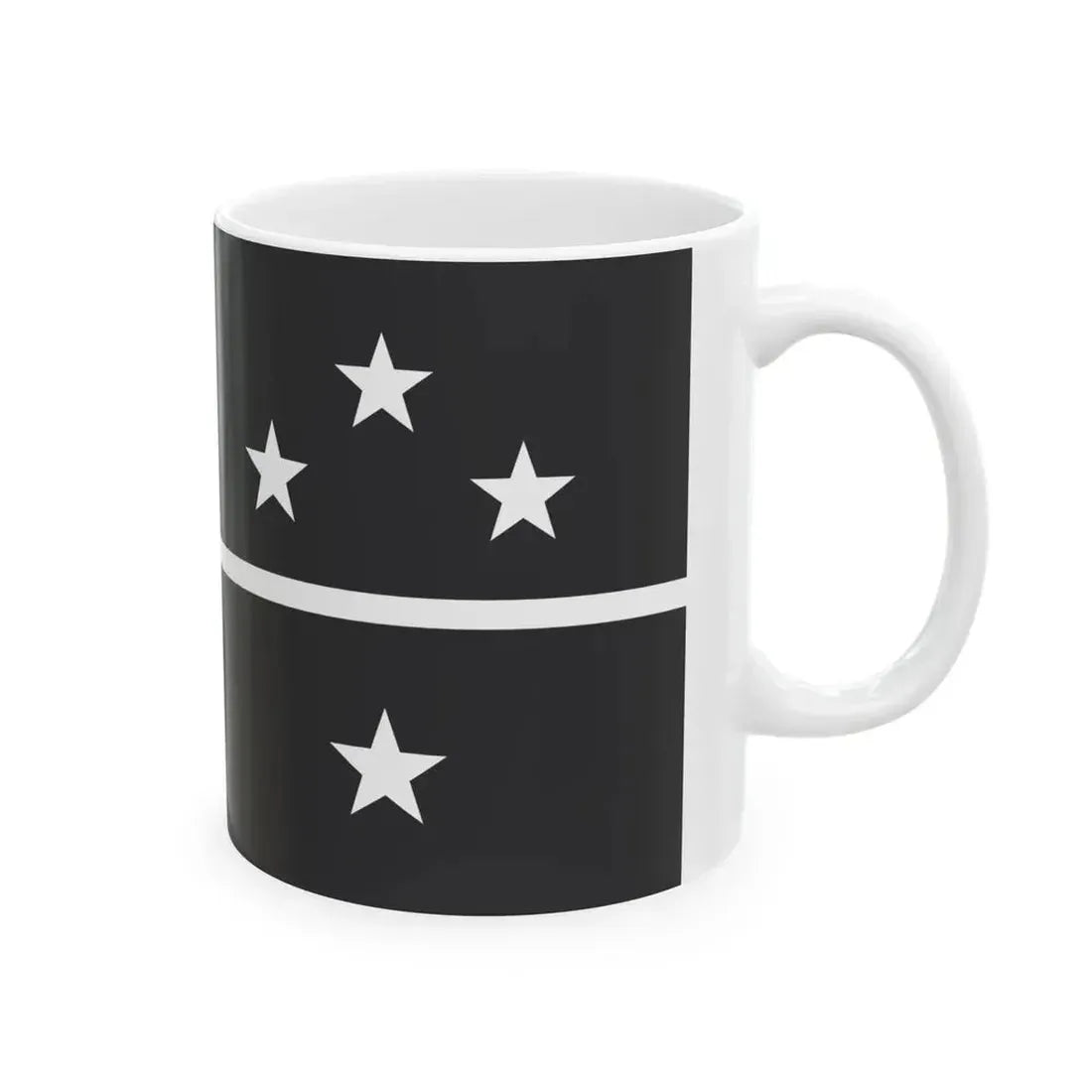 NZ flag design Southern Cross Horizon by Sven Baker (New Zealand) White Coffee Mug - Go Mug Yourself