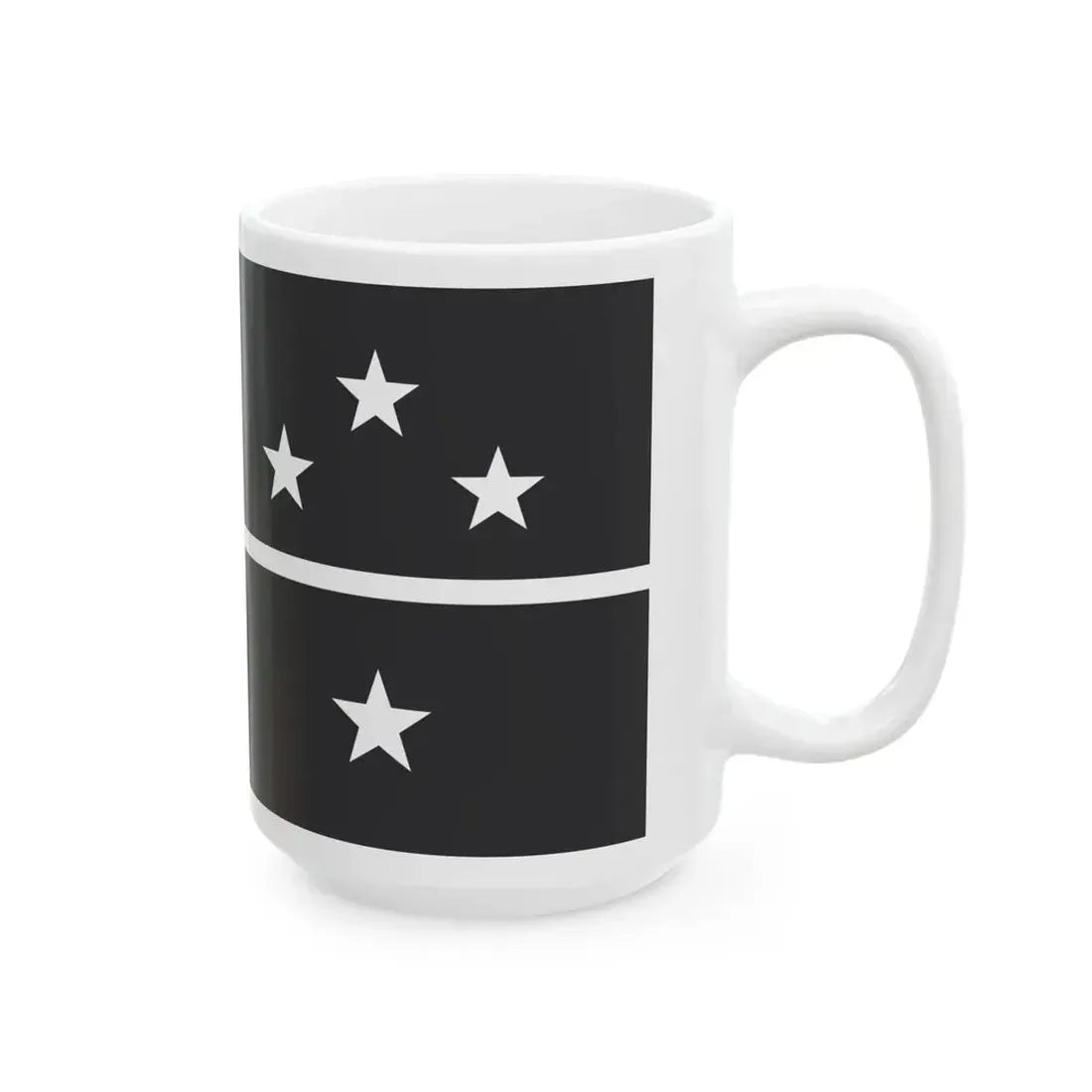NZ flag design Southern Cross Horizon by Sven Baker (New Zealand) White Coffee Mug - Go Mug Yourself