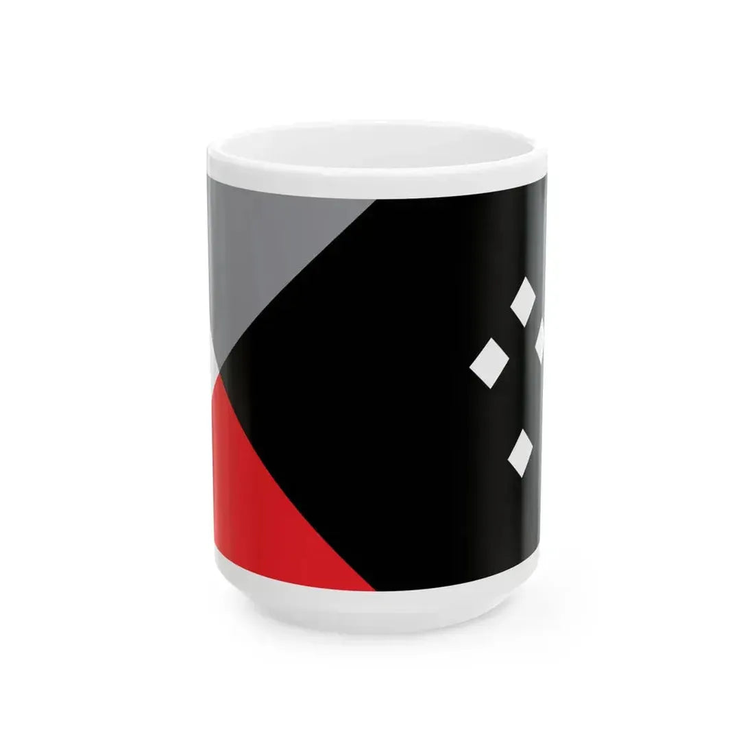 NZ flag design Tukutuku by Pax Zwanikken (New Zealand) White Coffee Mug 15oz - Go Mug Yourself
