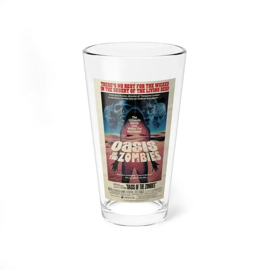 OASIS OF THE ZOMBIES 1982 Movie Poster - Pint Glass 16oz 16oz - Go Mug Yourself