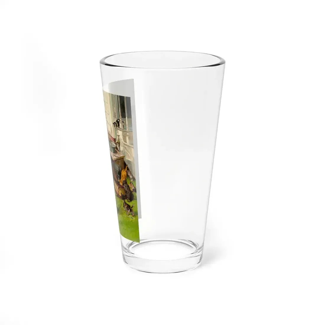 Off with the Fish, Outdoor Life magazine cover (Magazine Illustration) Pint Glass 16oz - Go Mug Yourself