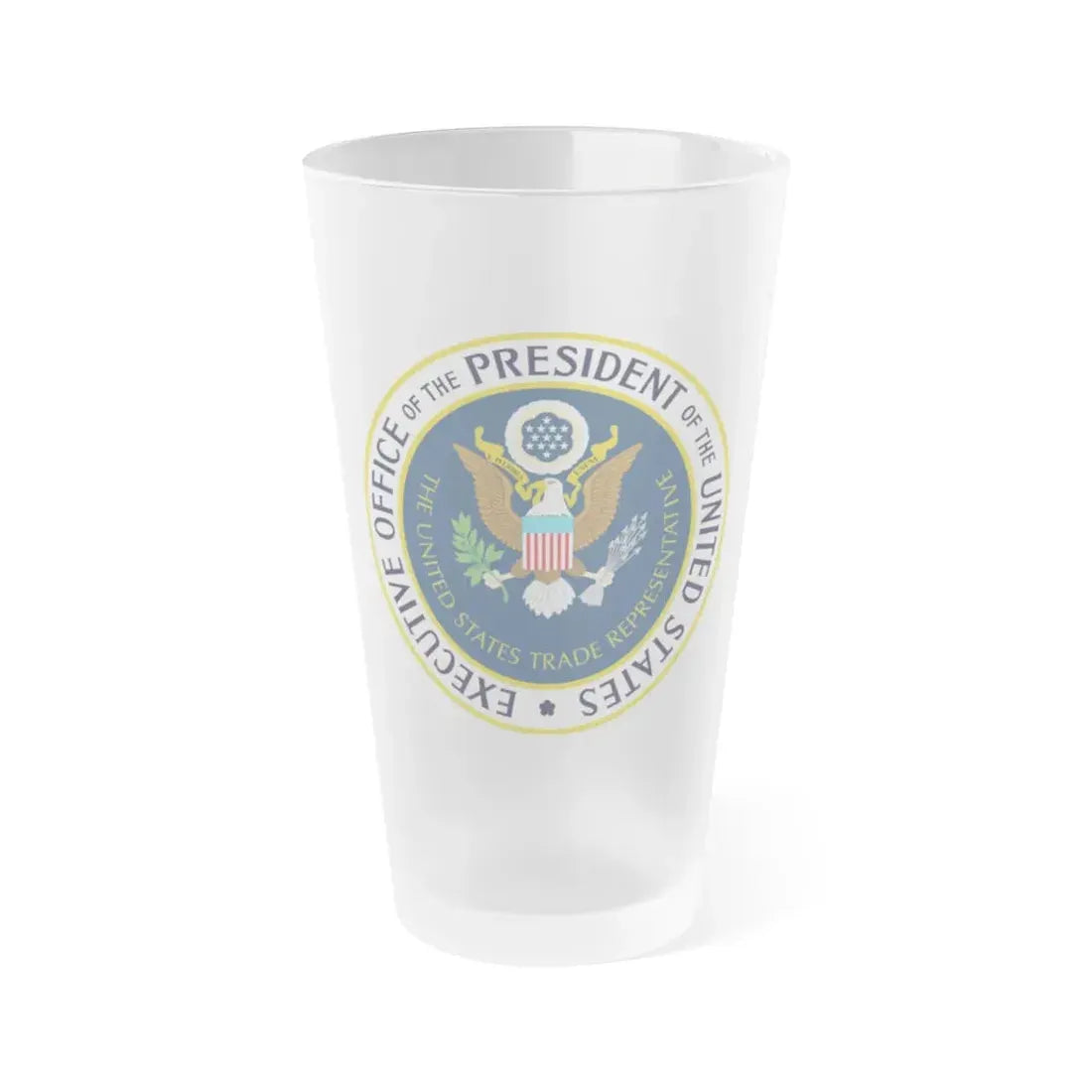 Office of the United States Trade Representative - Frosted Pint Glass 16oz 16oz Frosted - Go Mug Yourself