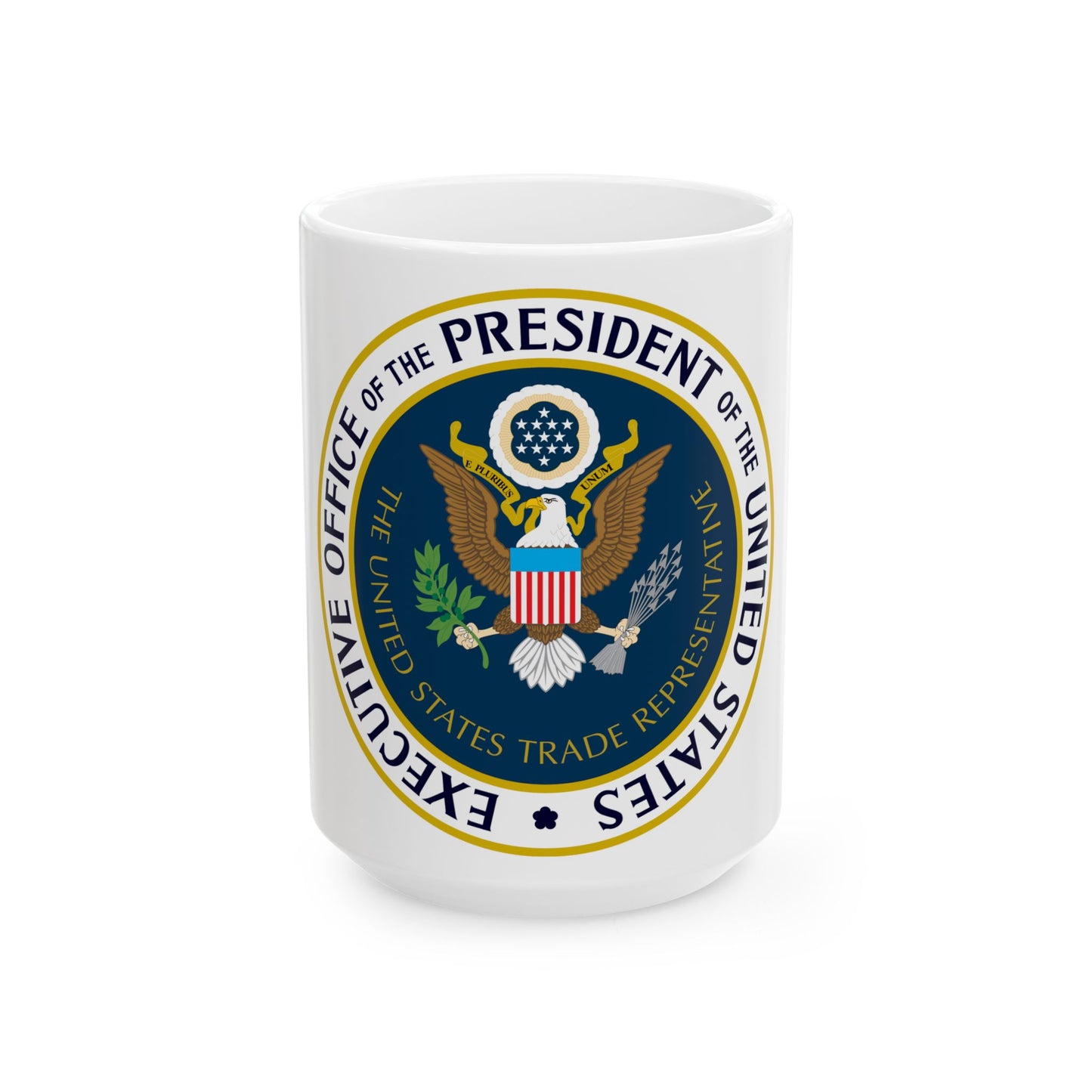 Office of the United States Trade Representative - White Coffee Mug-15oz-Go Mug Yourself