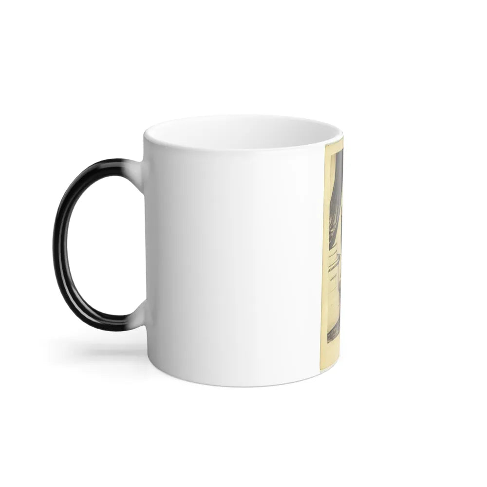 Officer David Hunter, Full-Length Portrait in Full Military Dress, Standing, Holding Sword, Facing Front (U.S. Civil War) Color Changing Coffee Mug 11oz-Go Mug Yourself
