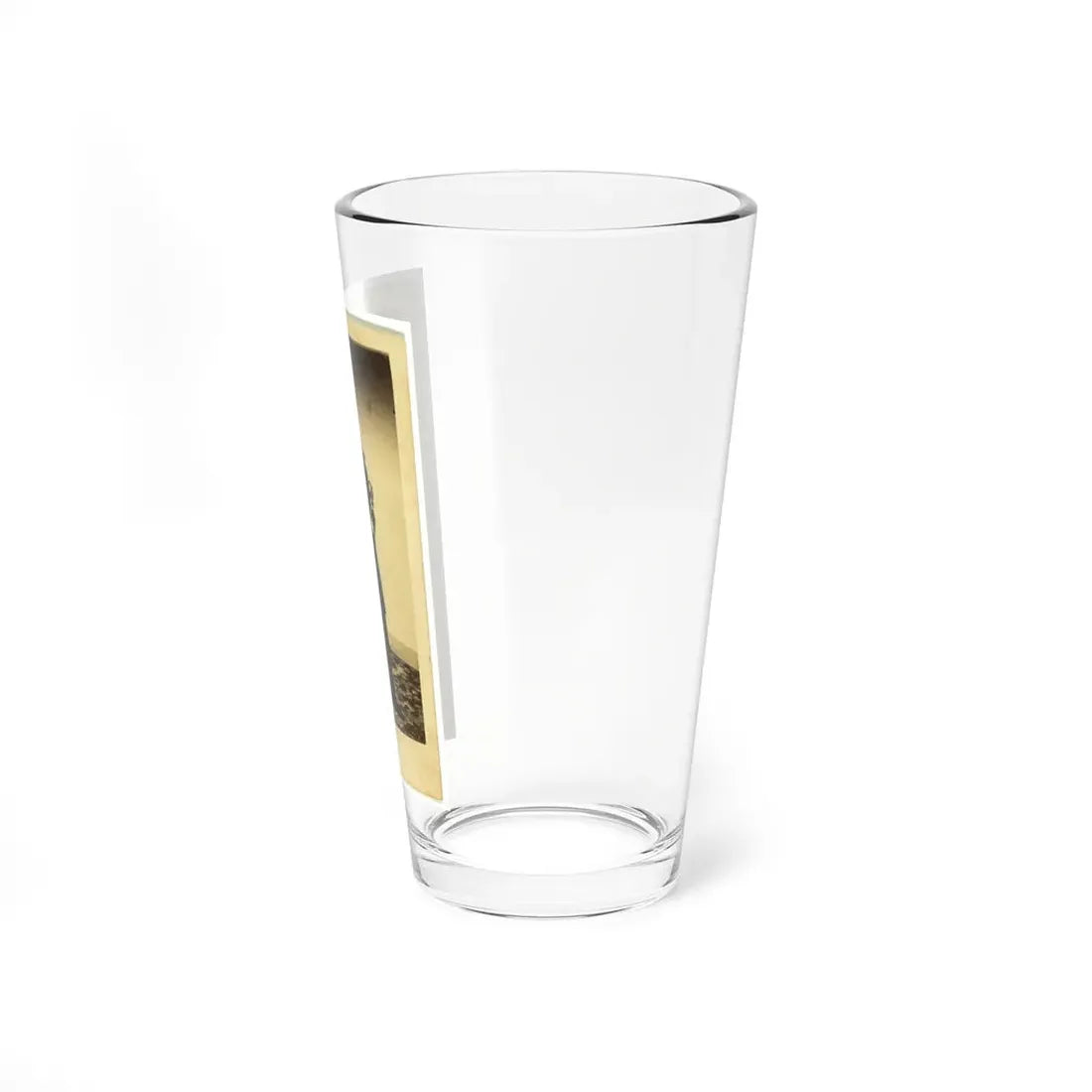 Officer David Hunter, Full-Length Portrait In Full Military Dress, Standing, Holding Sword, Facing Front (U.S. Civil War) Pint Glass 16oz - Go Mug Yourself
