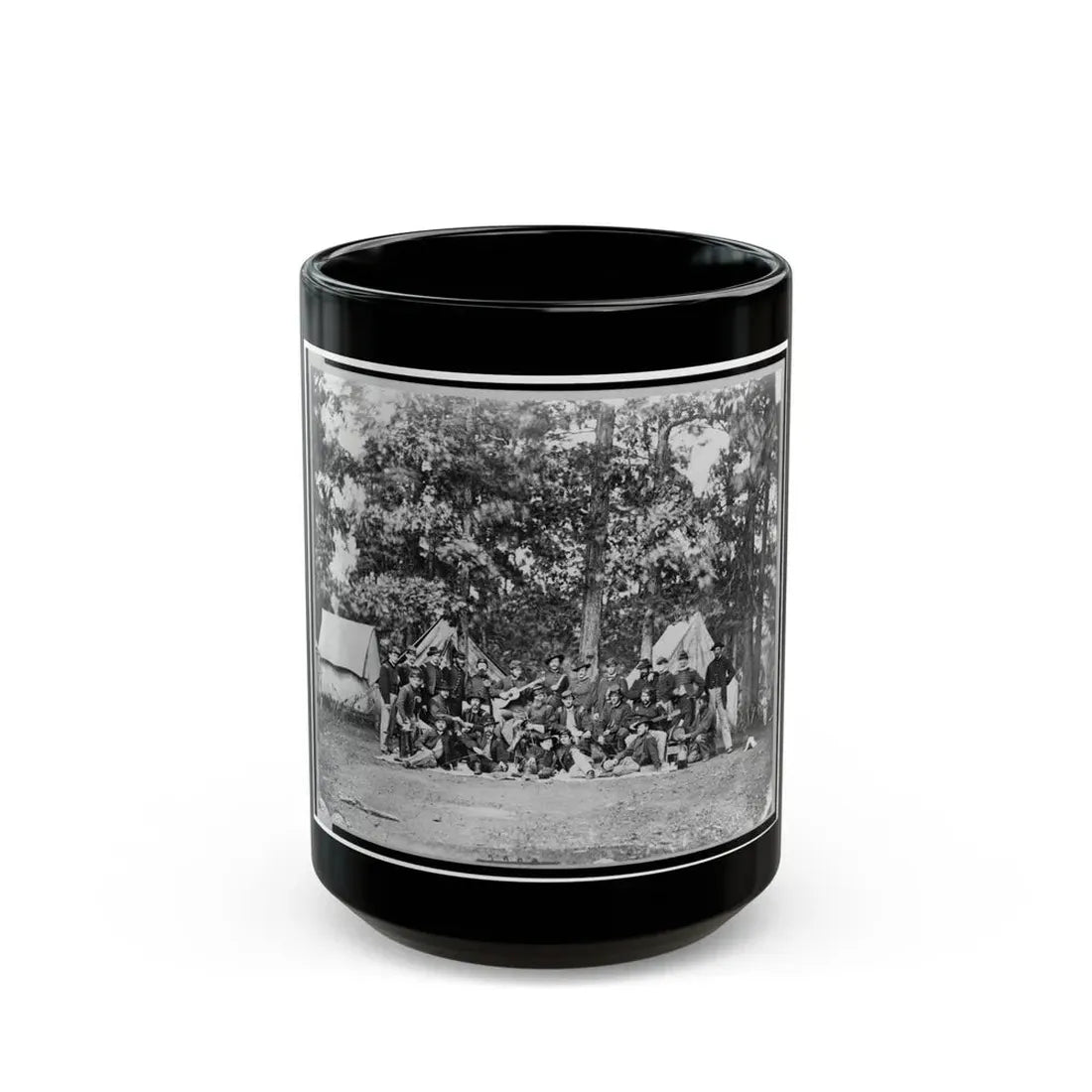 Officers Of U.S. Horse Artillery Brigade, Near Culpeper, Va., September, 1863 (U.S. Civil War) Black Coffee Mug 15oz - Go Mug Yourself