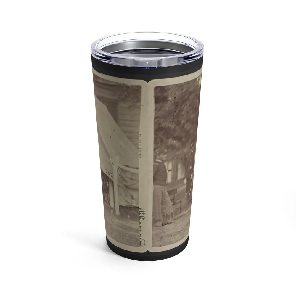 Officers Relaxing Outside A Tent (U.S. Civil War) Tumbler 20oz-Go Mug Yourself
