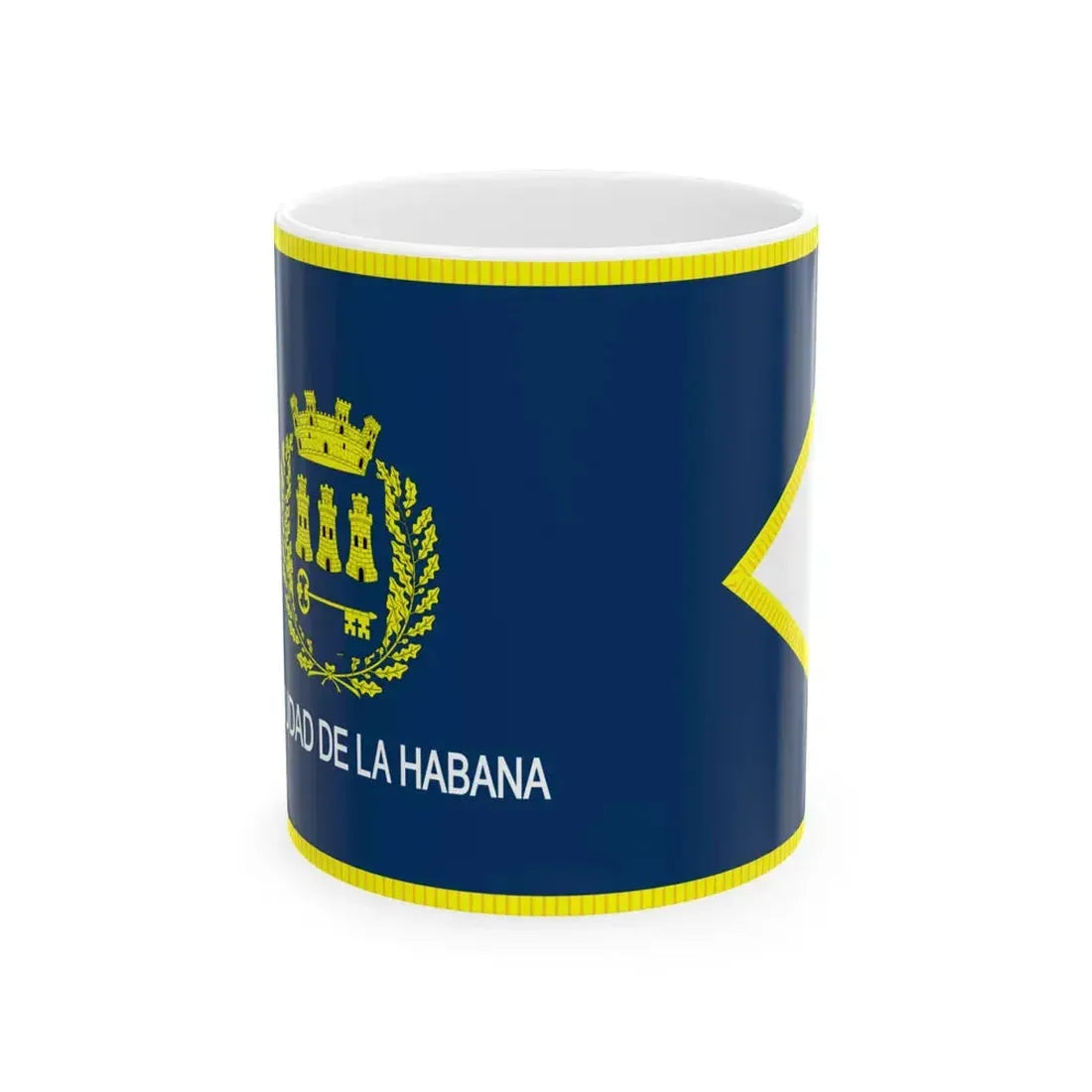 Official flag of Havana Cuba (Cuba) White Coffee Mug 11oz - Go Mug Yourself