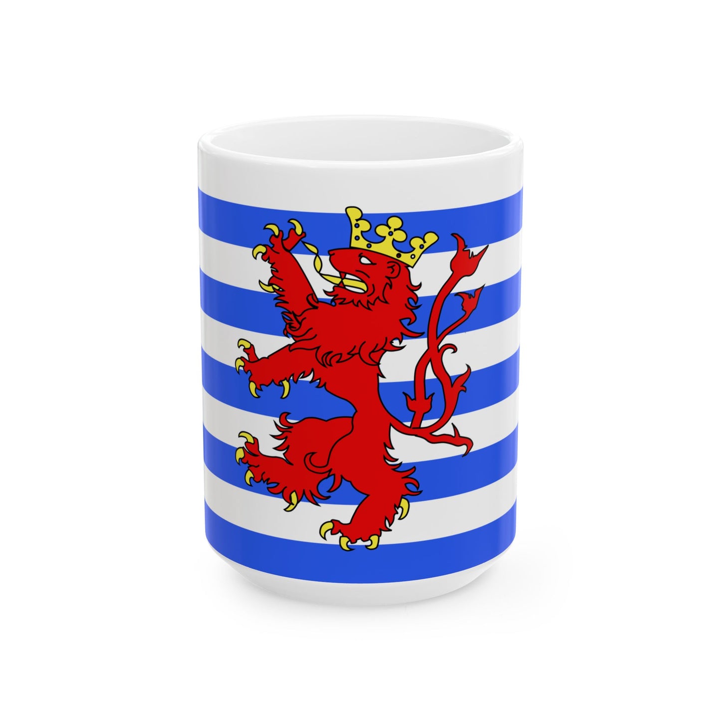 Official flag of the Arelerland (Belgium) White Coffee Mug-15oz-Go Mug Yourself