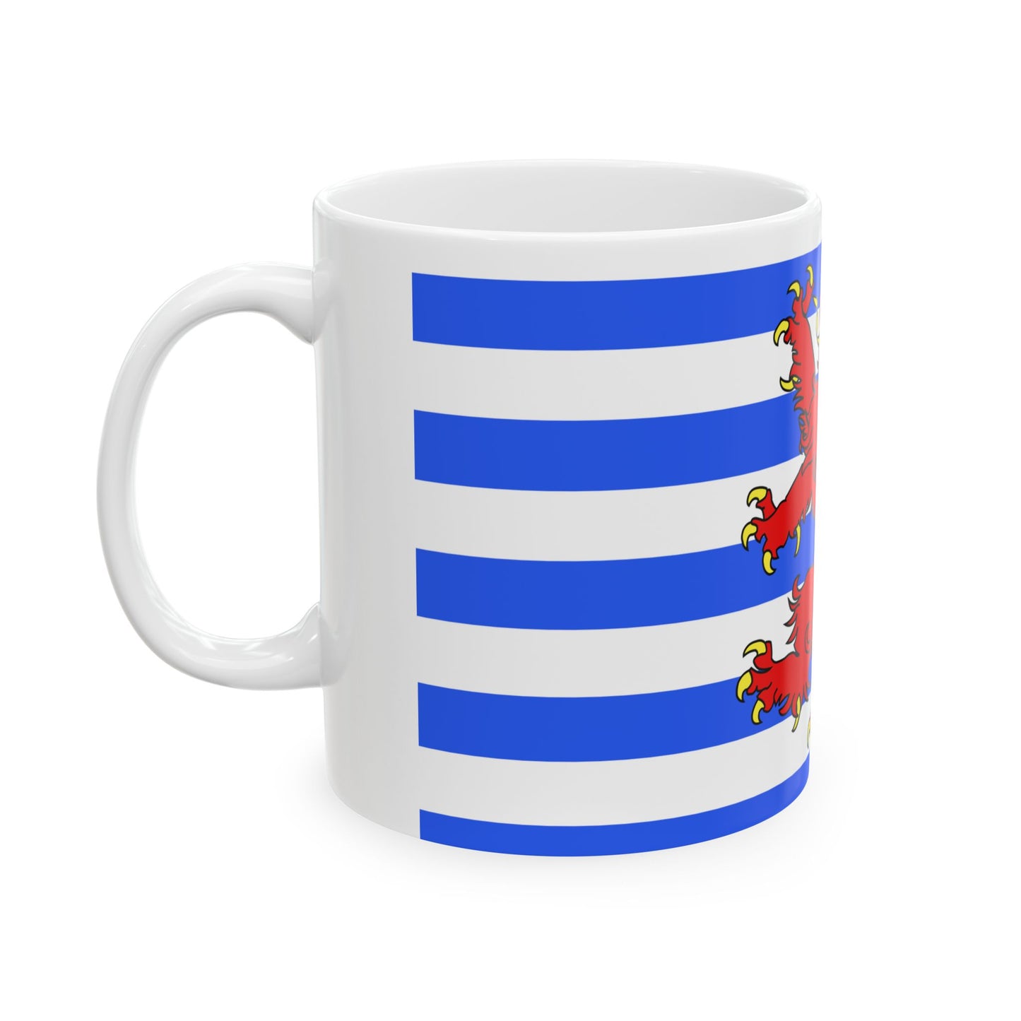 Official flag of the Arelerland (Belgium) White Coffee Mug-Go Mug Yourself