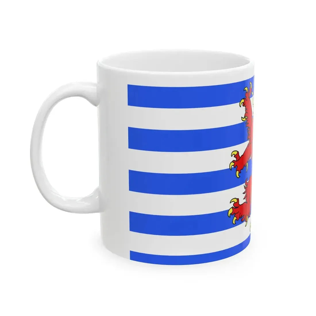 Official flag of the Arelerland (Belgium) White Coffee Mug - Go Mug Yourself