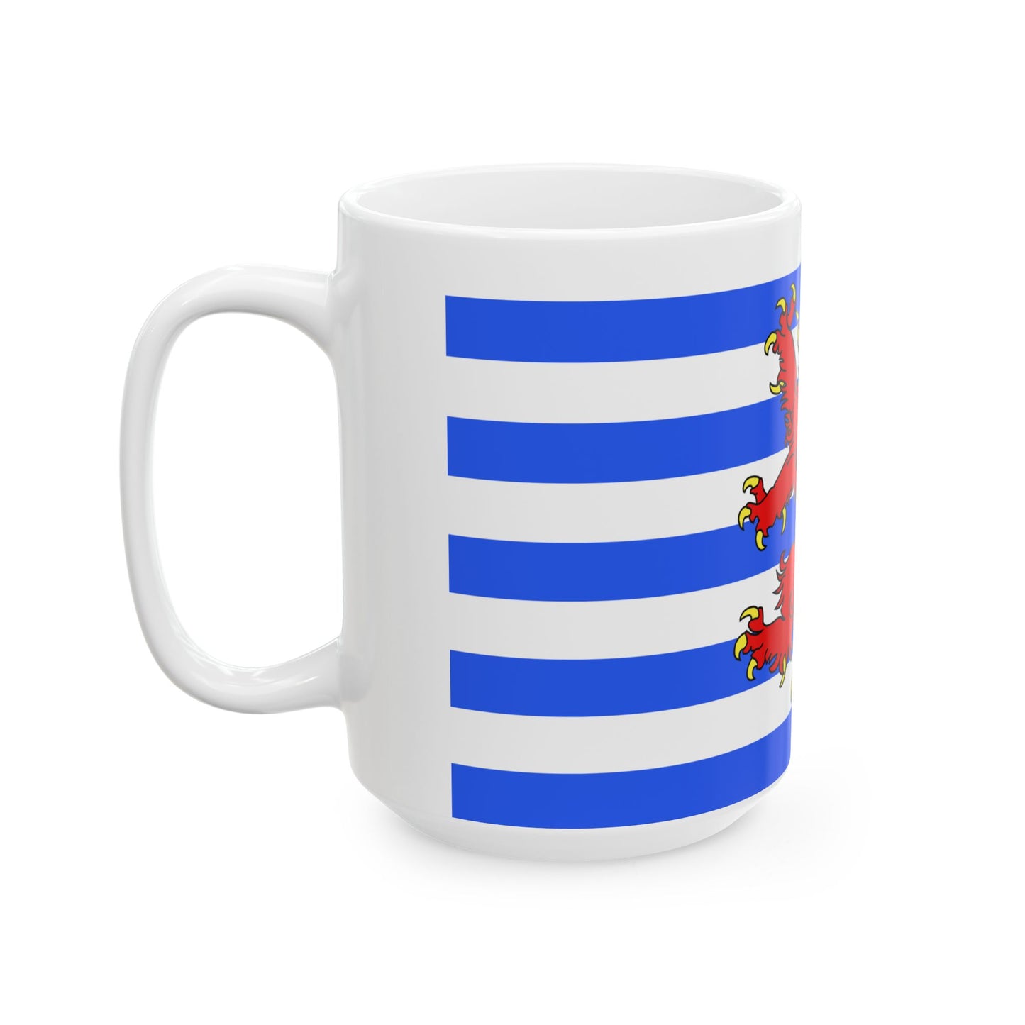Official flag of the Arelerland (Belgium) White Coffee Mug-Go Mug Yourself