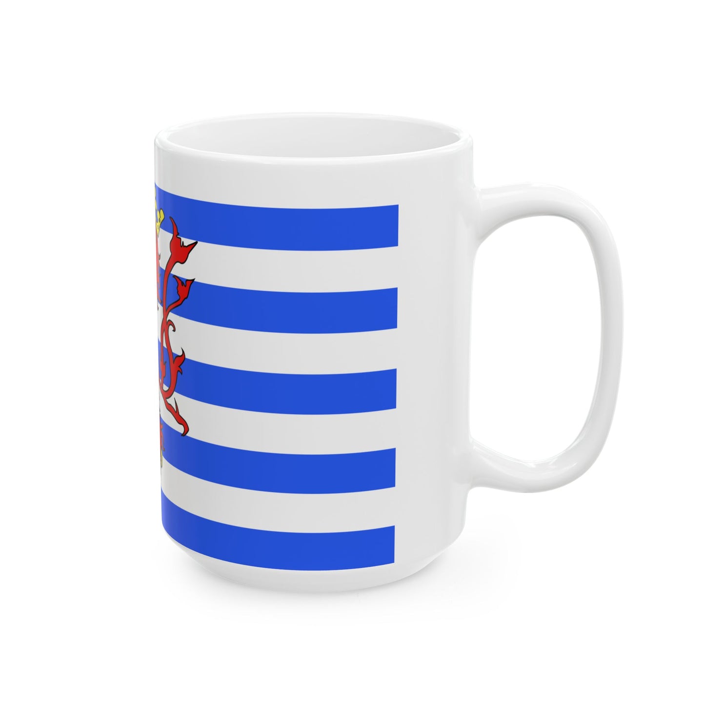 Official flag of the Arelerland (Belgium) White Coffee Mug-Go Mug Yourself
