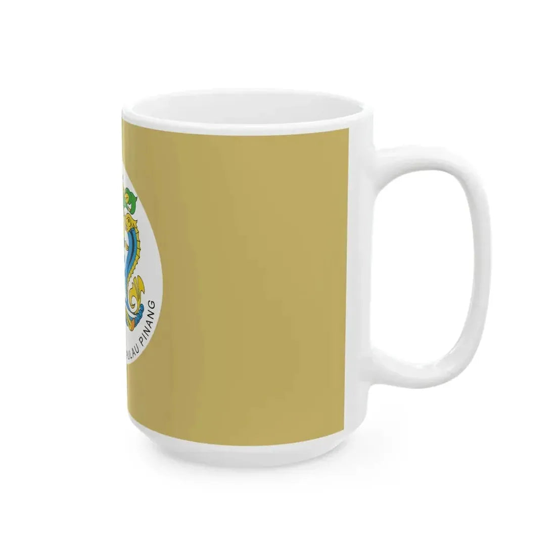 Official flag of the Penang Island City Council (Malaysia) White Coffee Mug - Go Mug Yourself