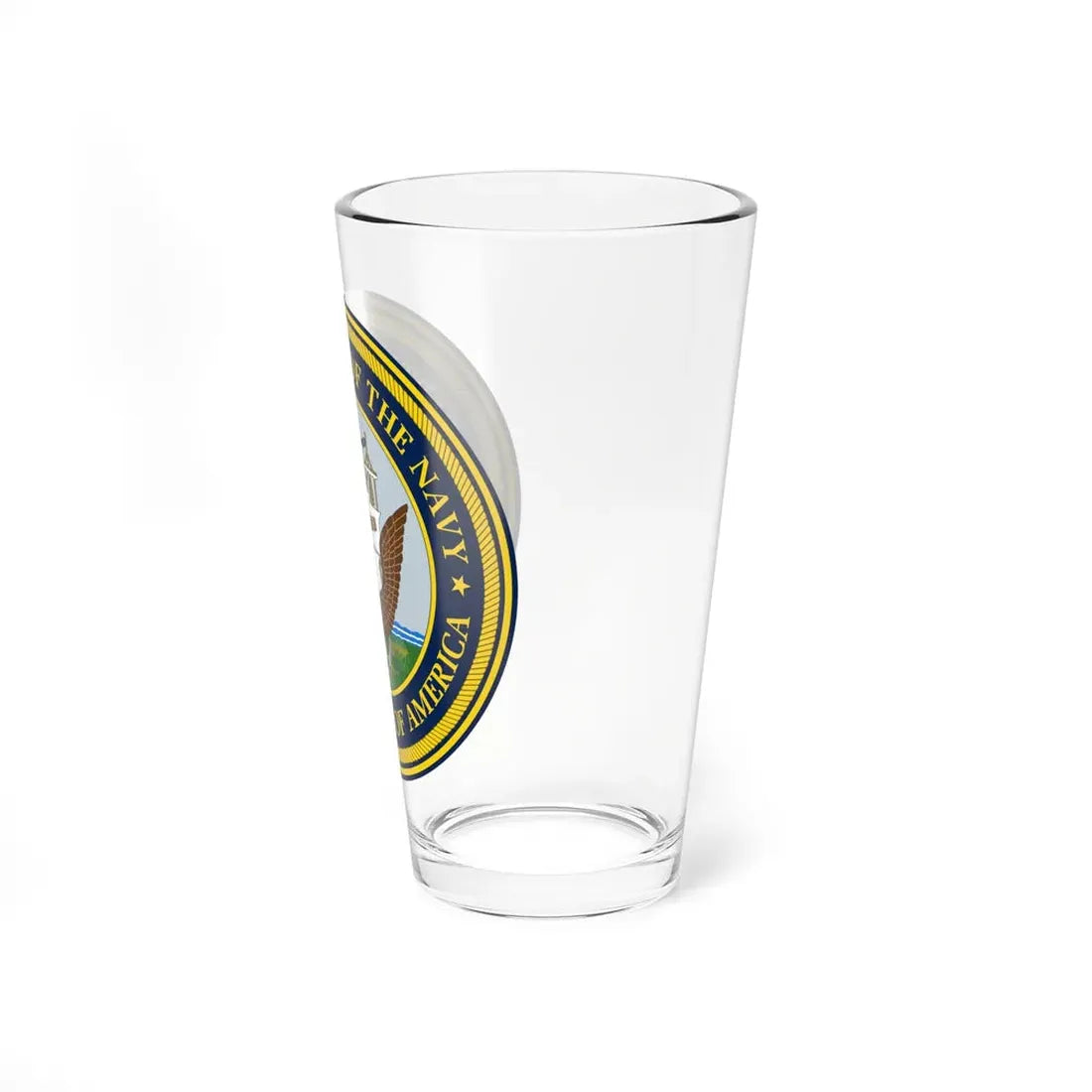 Official Seal of the Department of the Navy (U.S. Navy) Pint Glass 16oz - Go Mug Yourself