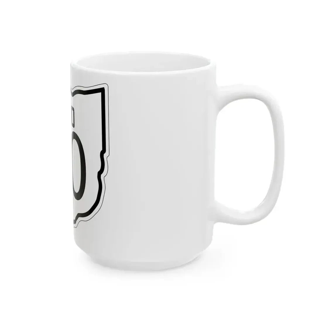 OH-00 1927 template (Ohio) (Road Sign) White Coffee Mug - Go Mug Yourself